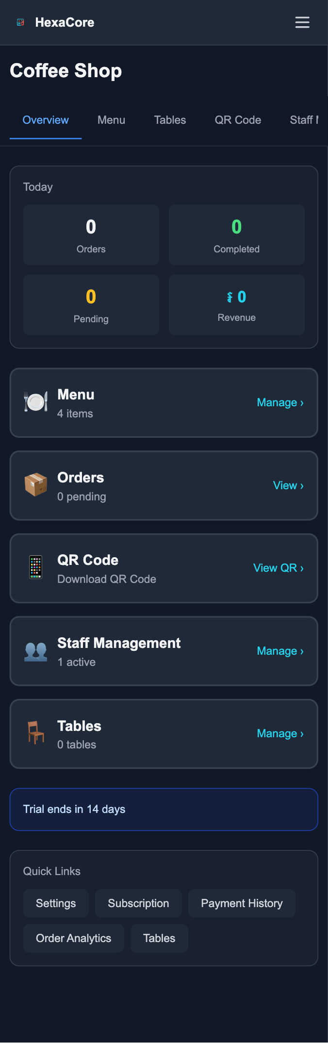Owner Dashboard